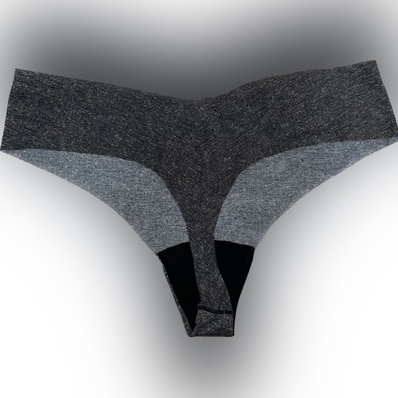 Victoria’s Secret Dark Gray Charcoal No Show Thong Panties - Picture 2 of 5